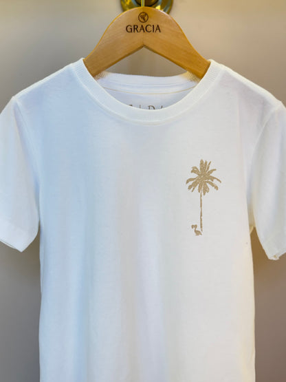 Camiseta Infantil Algodão Coqueiros - Dudes
