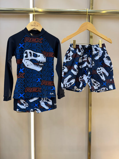 Conjunto Infantil Blusa ML e Sunga Murilo Rex - Siri Kids