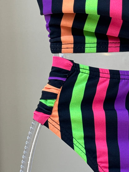 Biquíni Teen Cropped Bia Stripes - Siri Kids