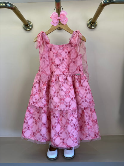 Vestido Infantil Festa Tule Minnie - Animê