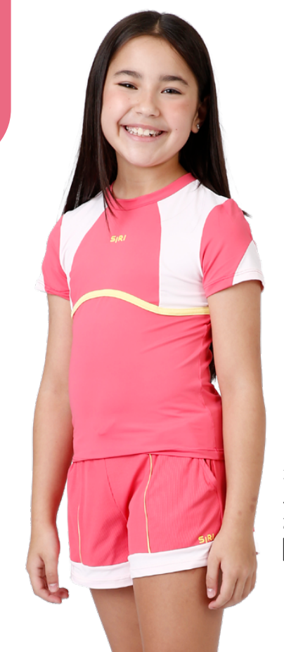 Conjunto Infantil Blusa Maitê Chloe e Shorts Maitê Beach Tennis - Siri Sport