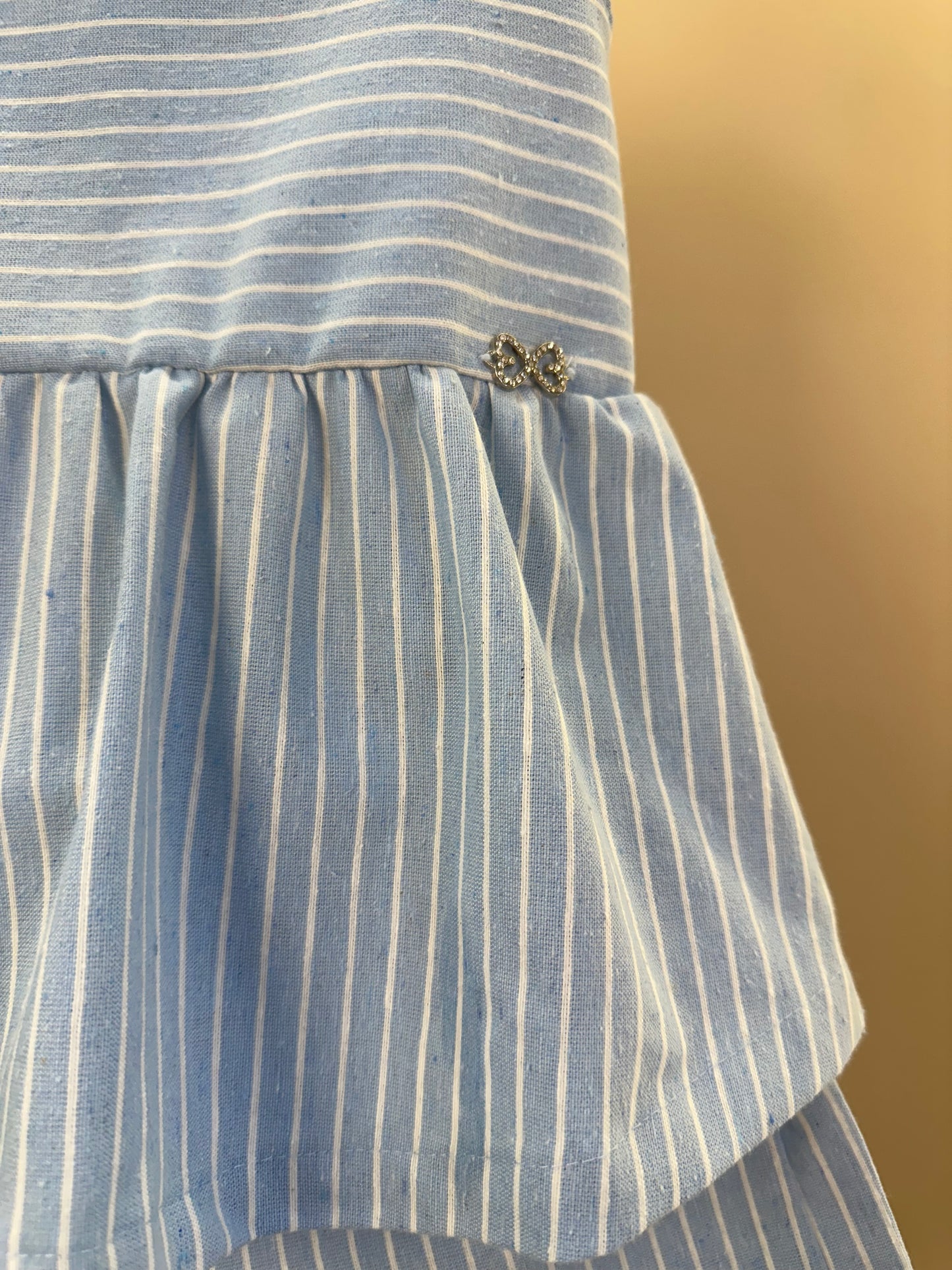 Conjunto Infantil Blusa Alças Com Regulador e Shorts Com Cós