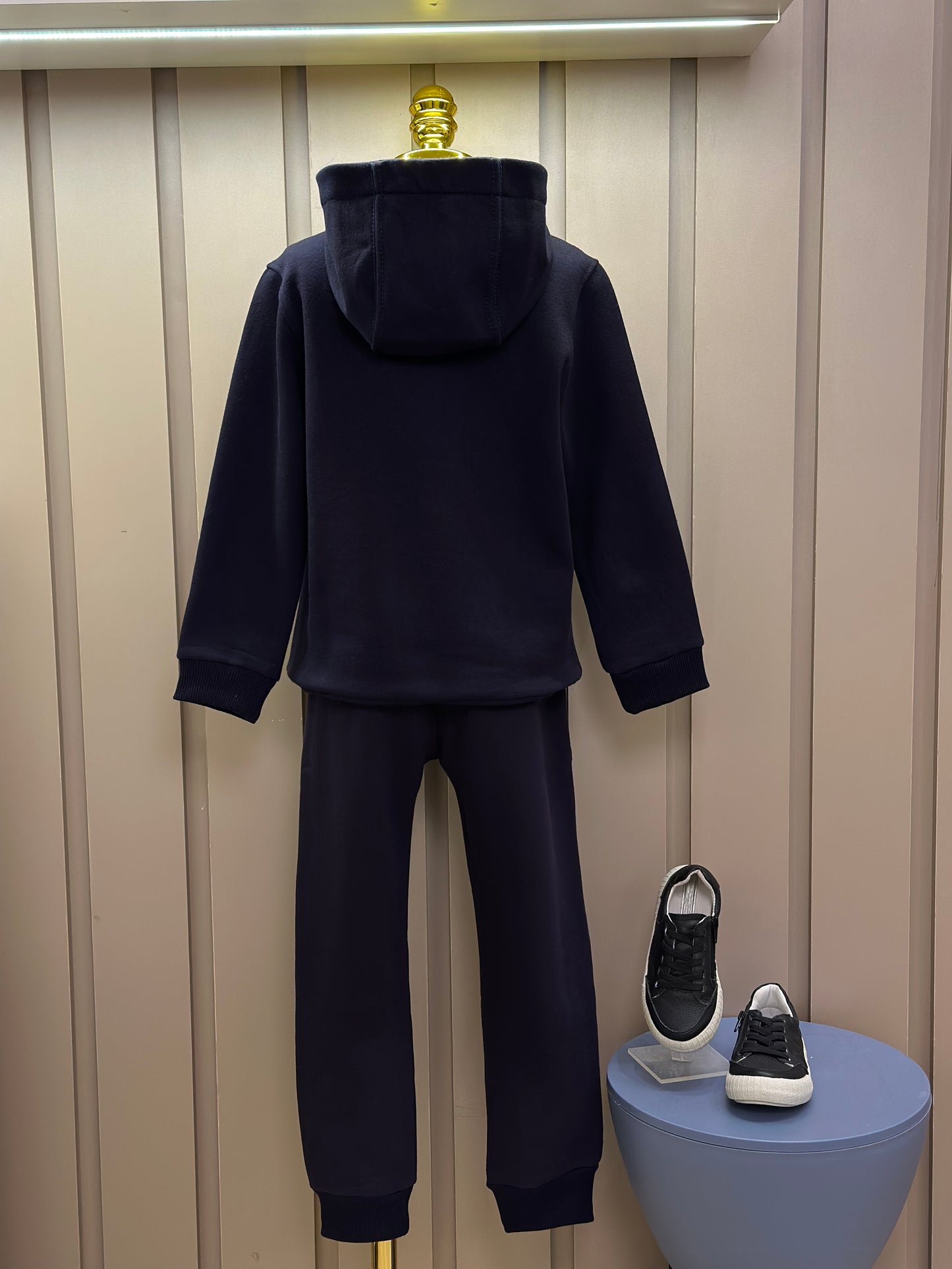 Conjunto Infantil Moletom Felpado Agasalho e Calça Teddy University Profundo - Dame