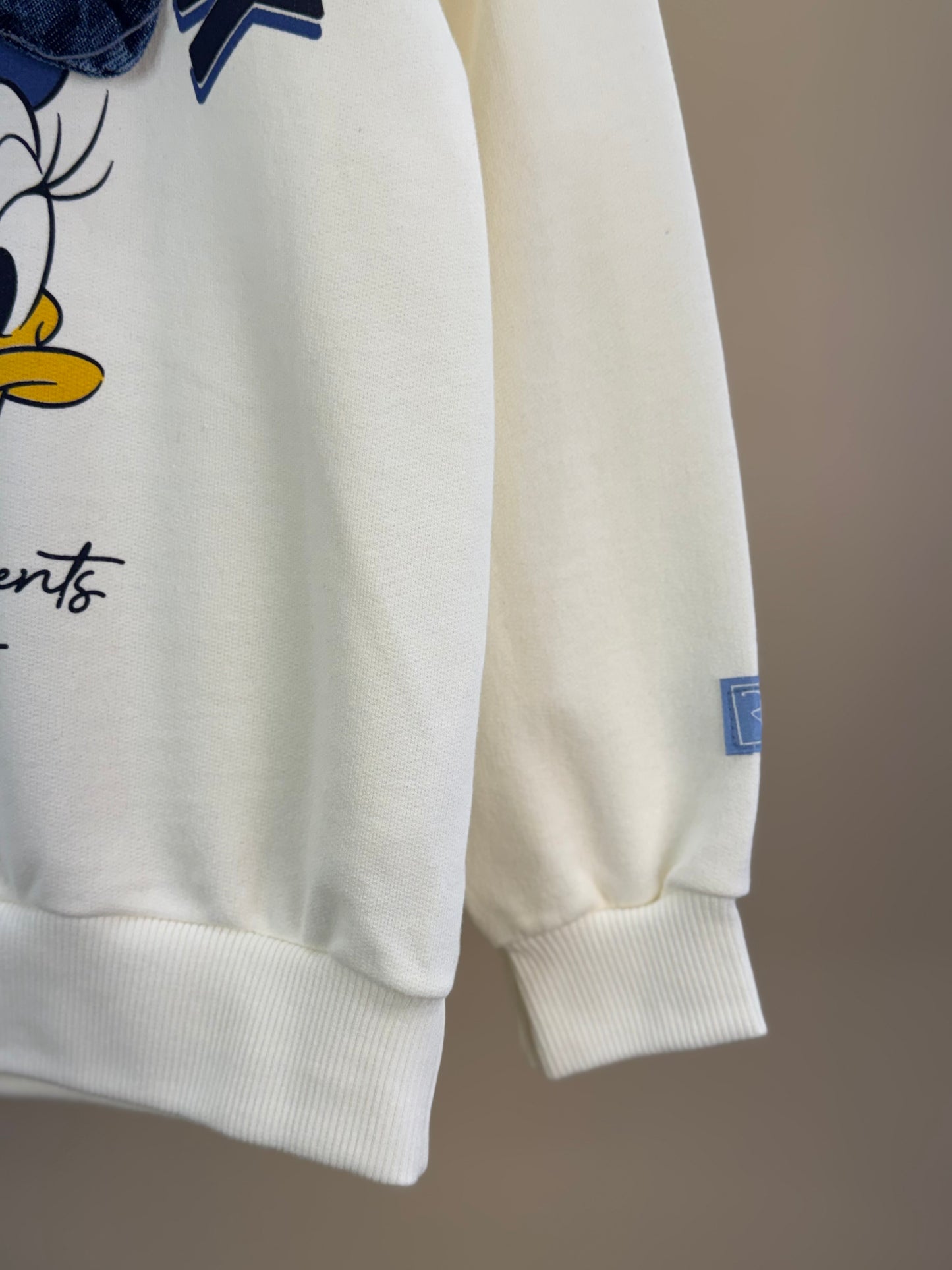 Casaco Infantil Daisy Laço Jeans Off White - Momi