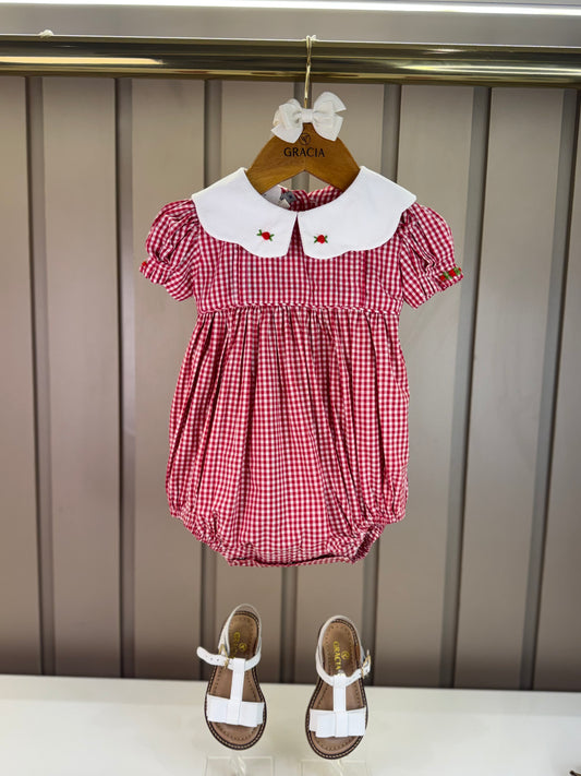 Pimpão Bebê Clássico Algodão Bella Vermelho - Gracia