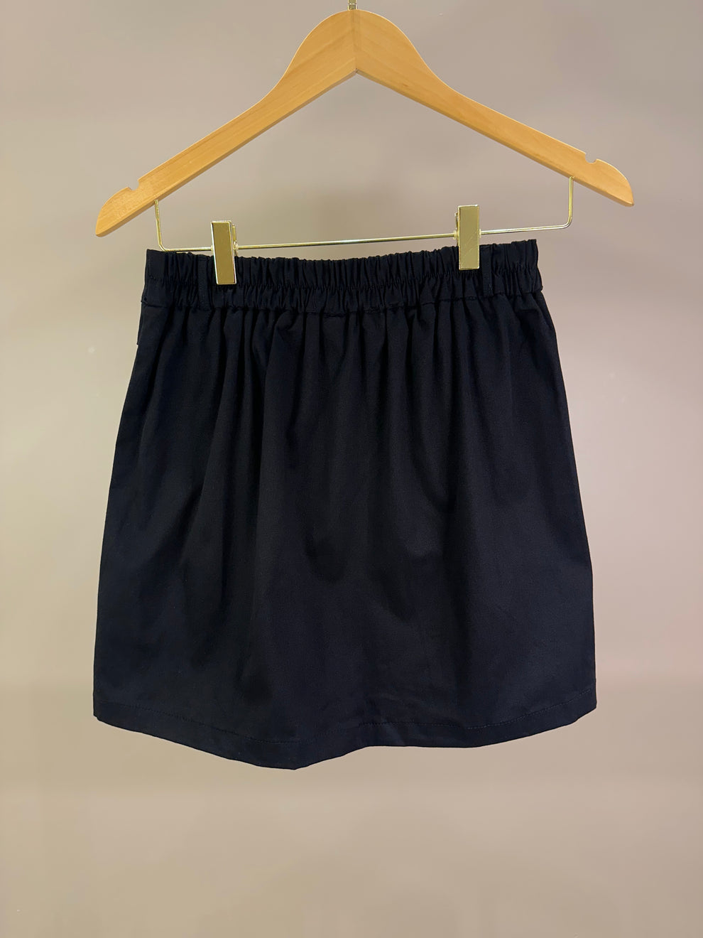 Conjunto Teen Blusa ML Tule Estrelas e Saia Sarja com Pregas Preta - Two In