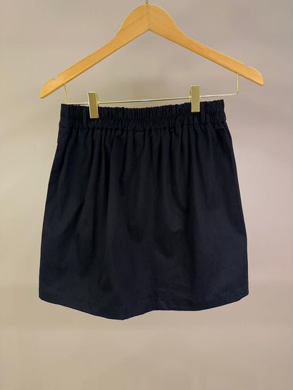 Conjunto Teen Blusa ML Tule Estrelas e Saia Sarja com Pregas Preta - Two In