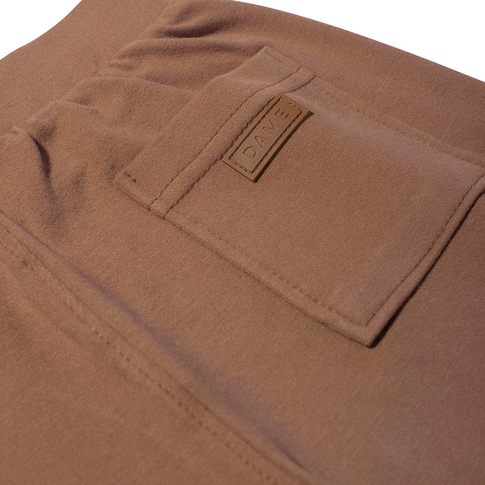 Bermuda Infantil Moletom Bolso Embutido Chocolate - Dame