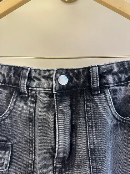 Shorts Saia Teen Jeans Cargo Estonada - Vanilla Cream