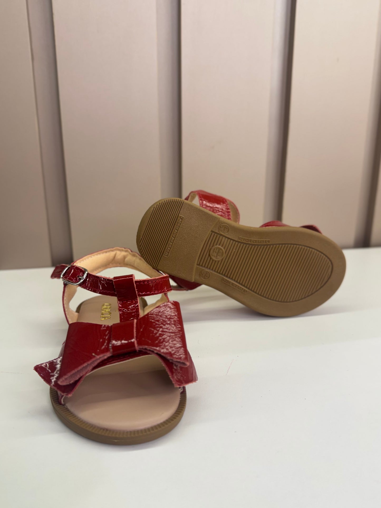Sandália Infantil Charlote Vermelha Verniz - Gracia