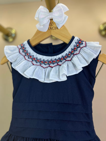 Vestido Infantil Clássico Algodão Beatriz Marinho - Gracia