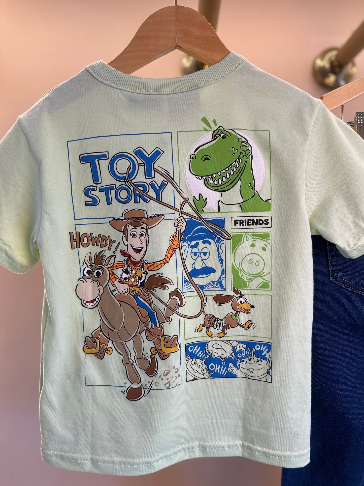 Conjunto Infantil T-shirt Algodão Toy Story e Calça Jeans Blue - Youccie