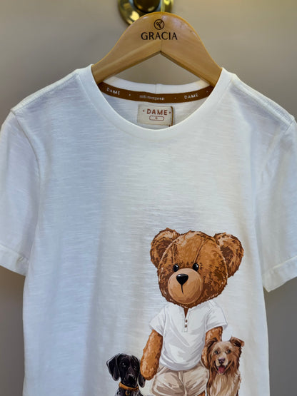 Camiseta Infantil Teddy Cachorros Off - Dame