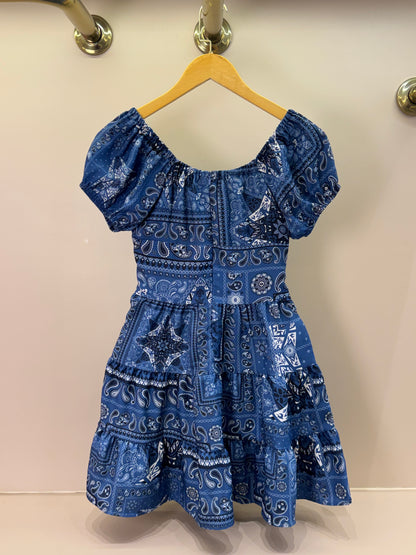 Vestido Teen Crepe Paisley Jeans - Two In