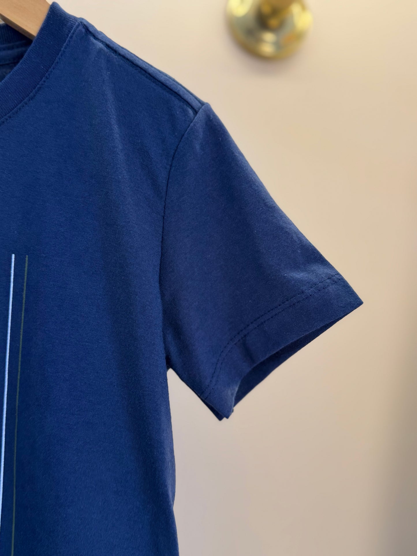 Camiseta Infantil Algodão Pica-Pau Risca Marinho - Reserva Mini