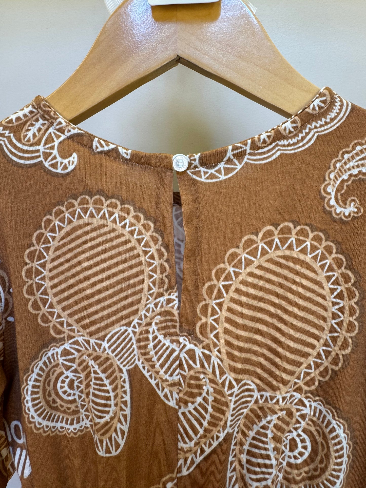 Vestido Infantil Midi Minnie Paisley Manga Princesa - Animê