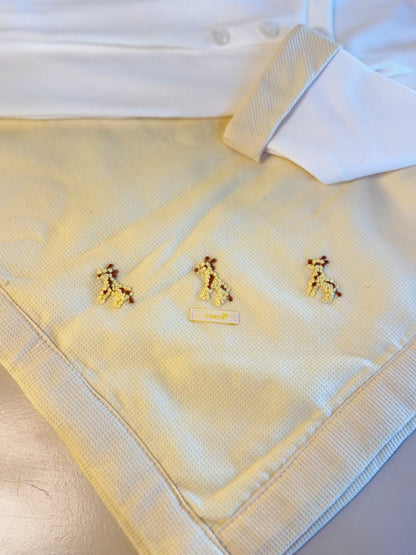 Saída de Maternidade Algodão Girafinha Amarelo - Roana
