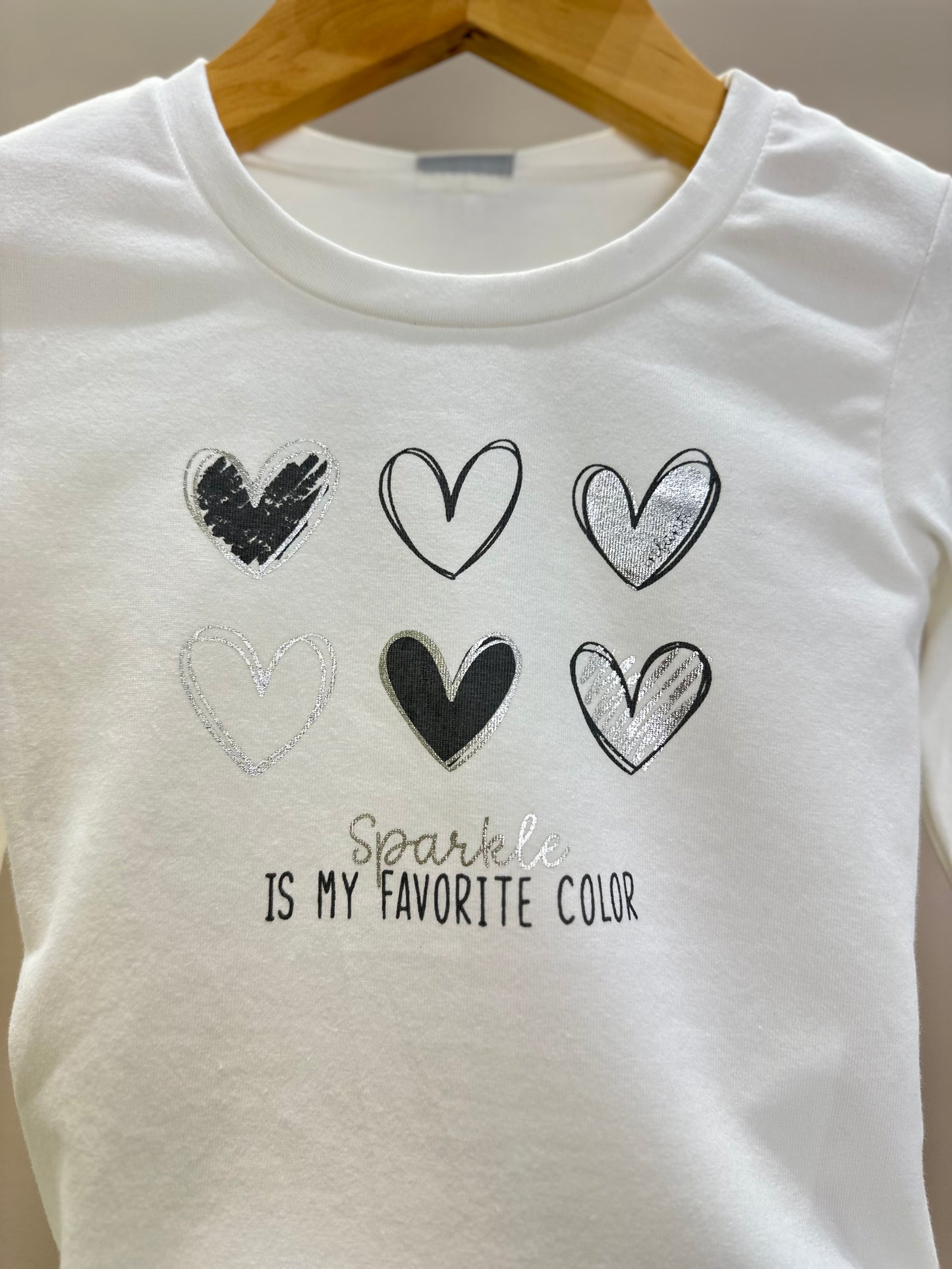 Conjunto Infantil Blusa ML em Cotton Off White e Calça em Malha Listrada - Infanti