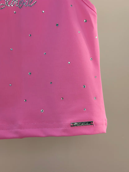 Blusa Infantil Light Cristais Barbie Rosa Pop Pink - Pituchinhus