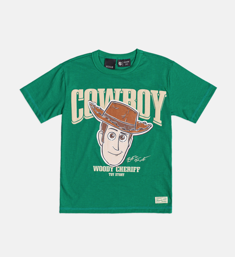 T- Shirt Infantil Verde Woddy - Youccie