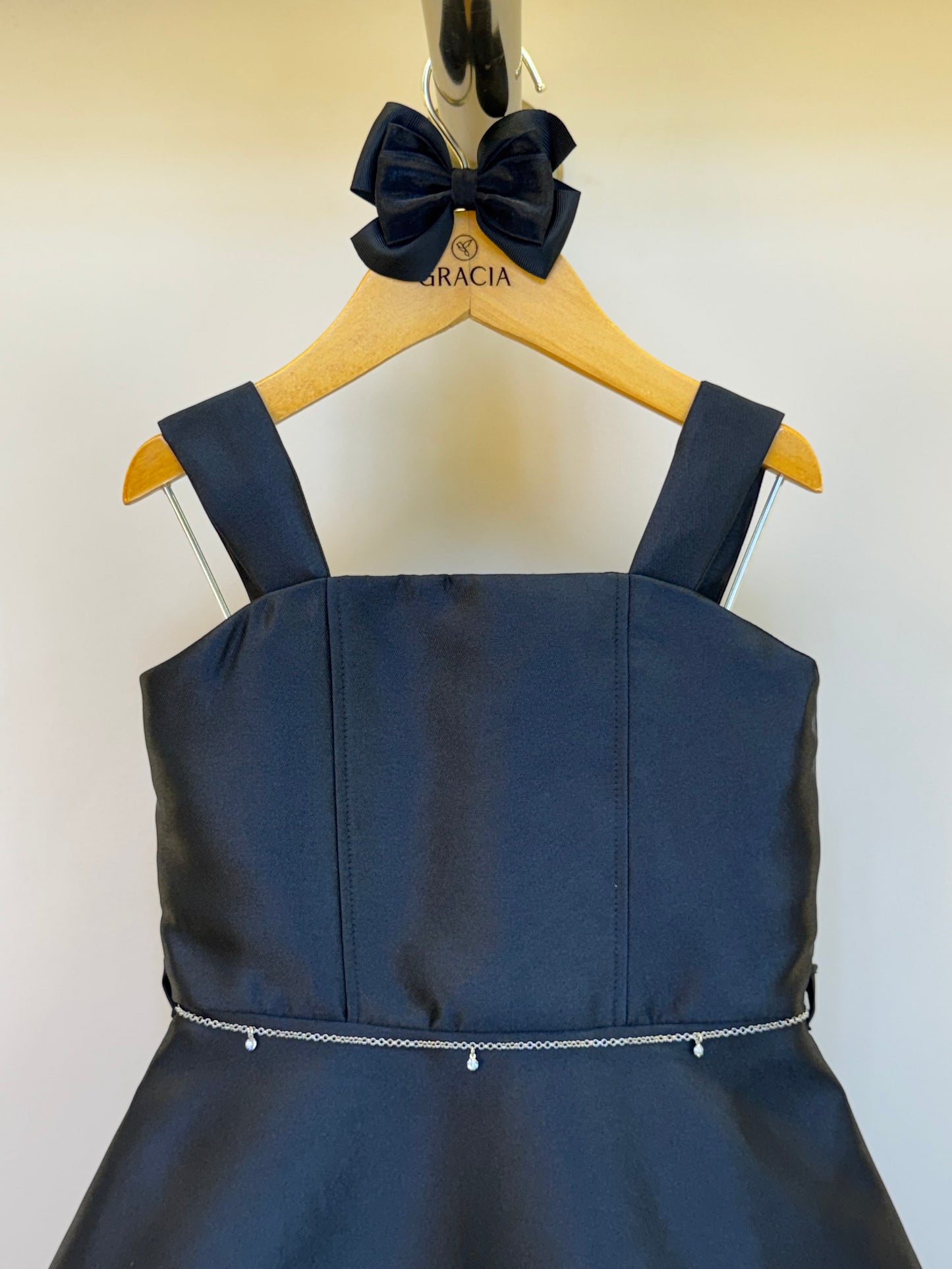 Vestido Infantil Zibeline com Cinto de Corrente - Petit Cherie