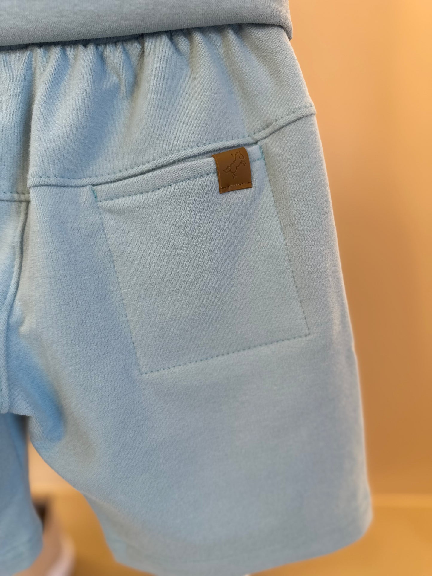 Conjunto Infantil Camiseta Algodão Teddy Conversível Malibu e Bermuda Básica Moletom Algodão Malibu - Dame