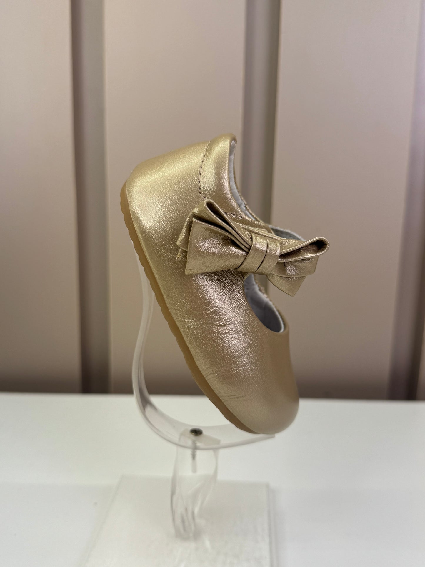 Sapatilha Bebê Stylish Glitter Champagne - Gambo