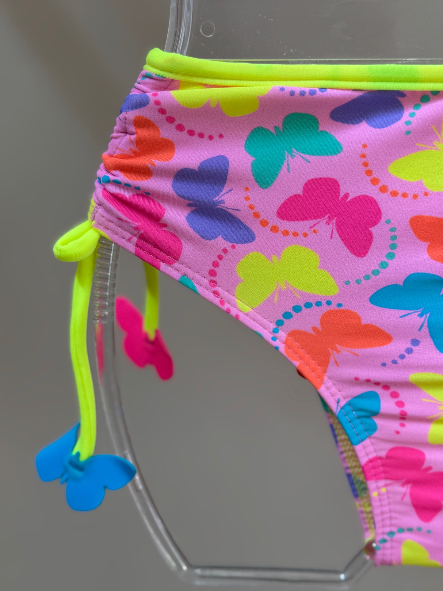 Biquíni Infantil Cropped Laila Aplic Est Borboletas - Siri Kids