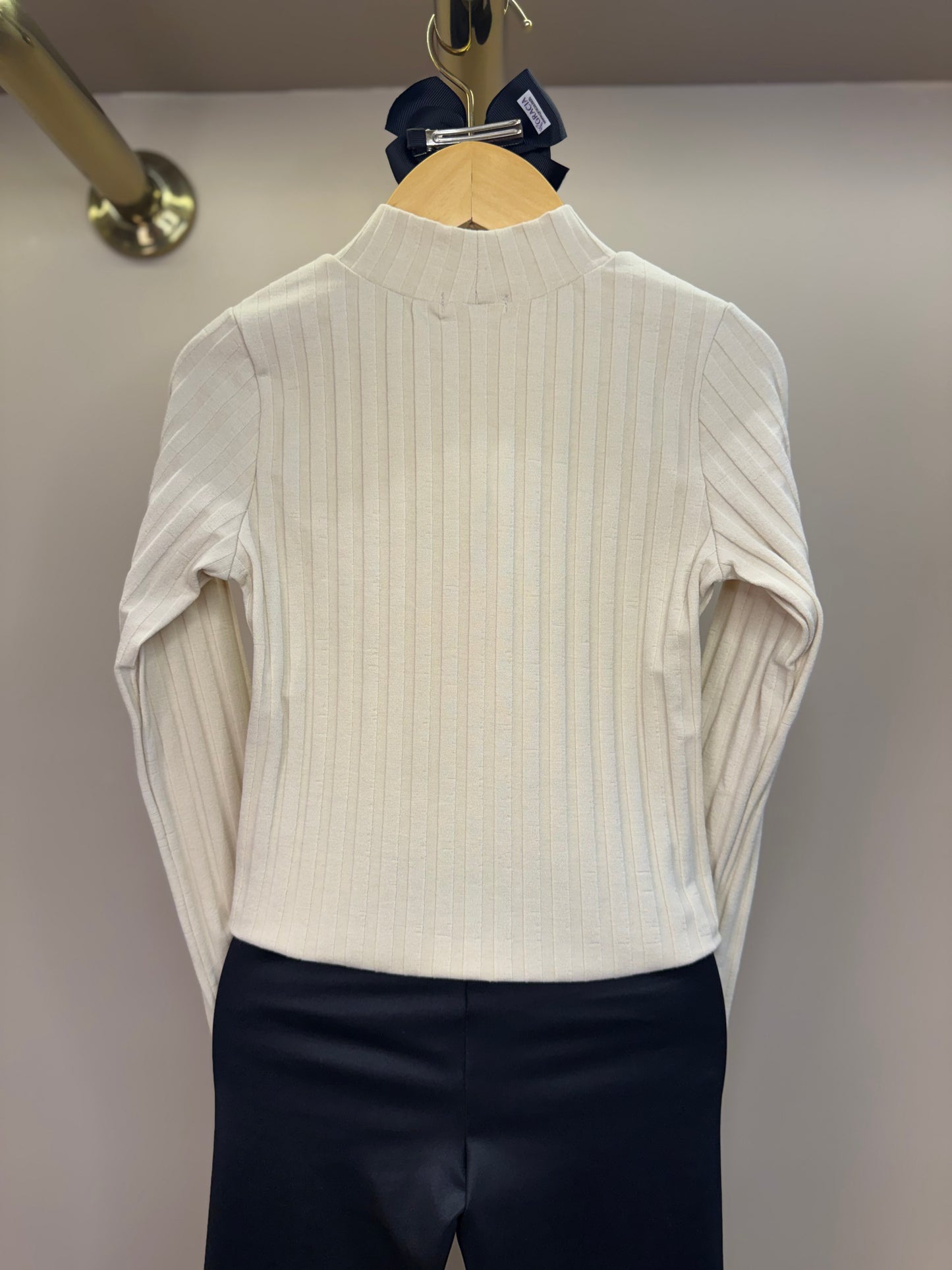 Conjunto Infantil Blusa Malha com Botões e Calça Legging Resinada - Um Mais Um