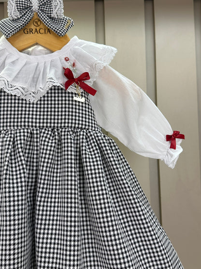 Vestido Bebê Pied Poule - Roana