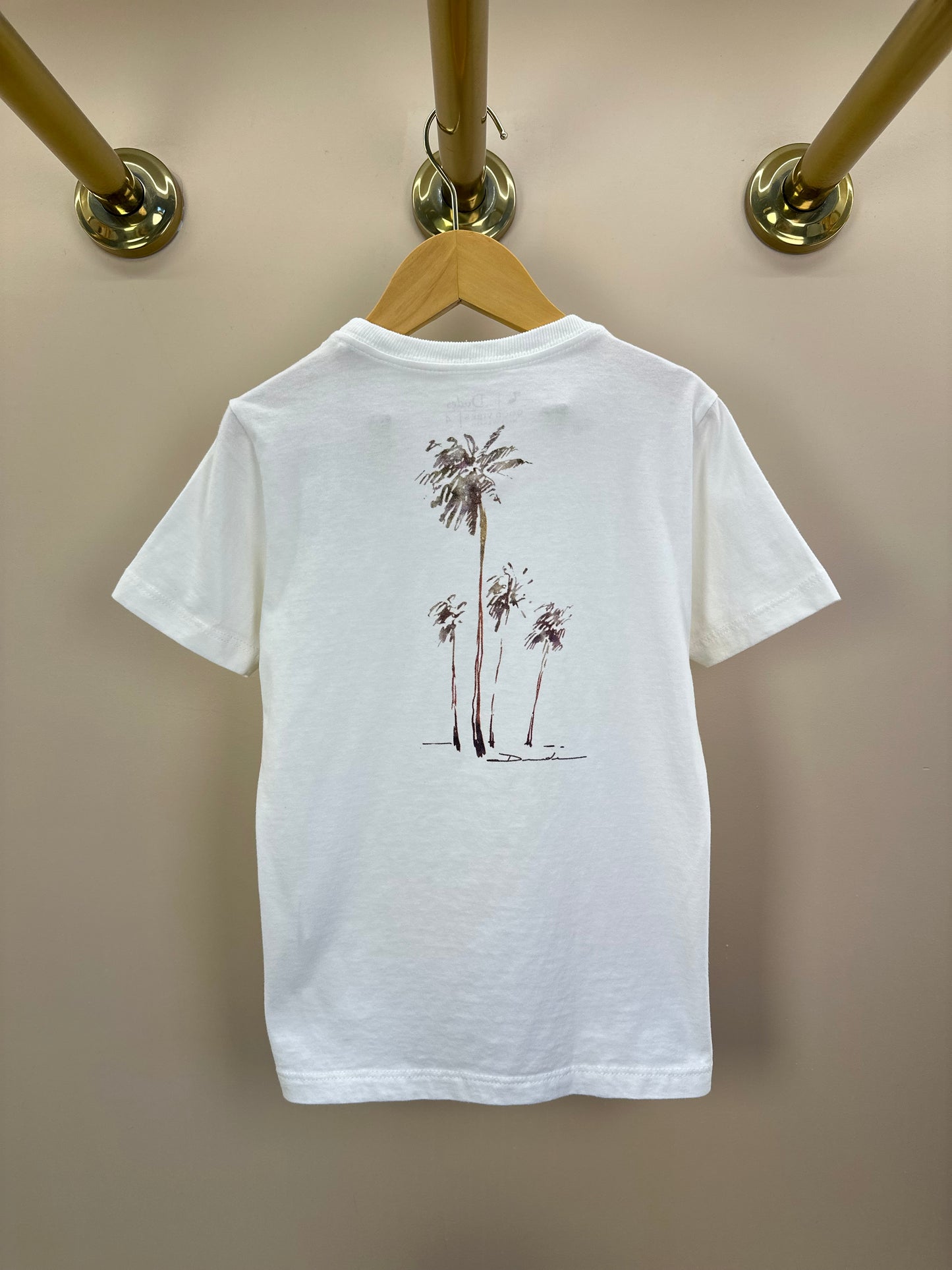 Camiseta Infantil Algodão Style Coqueiros Off White - Dudes