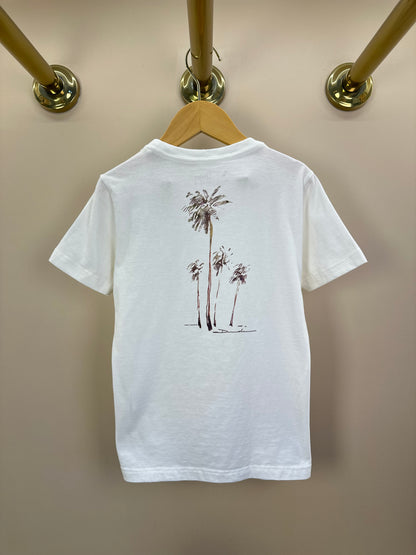 Camiseta Infantil Algodão Style Coqueiros Off White - Dudes