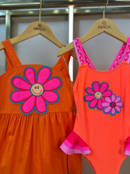Vestido Infantil Manu Happy Flower - Siri Kids