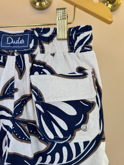 Shorts Infantil Linho Fresh Marinho - Dudes