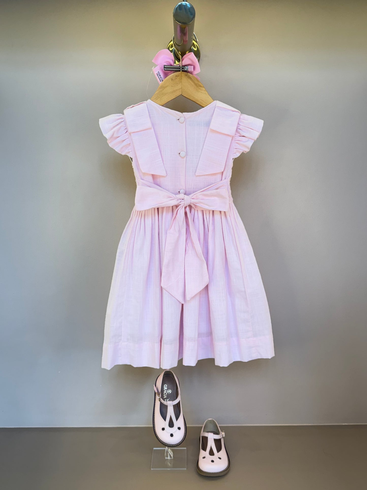 Vestido Infantil Clássico Algodão Olívia Rosa - Gracia