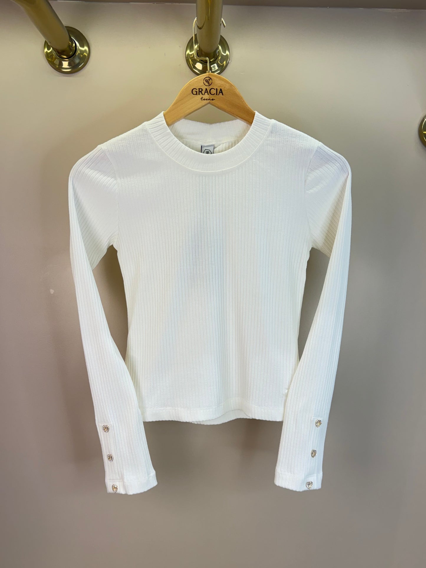 Blusa Teen Canelada com Botões - Two In