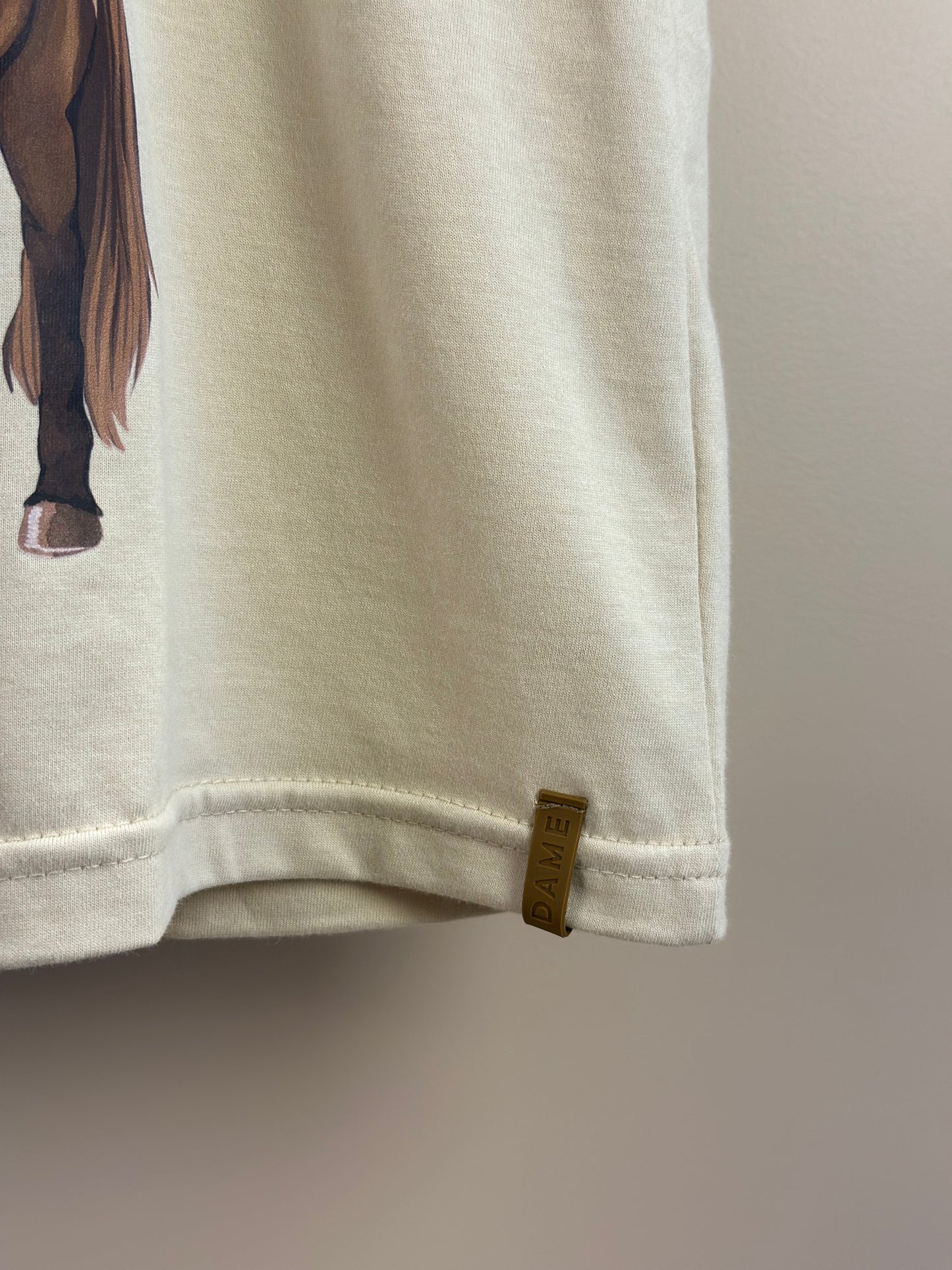 Camiseta Infantil Algodão Teddy Cavalo Linho - Dame