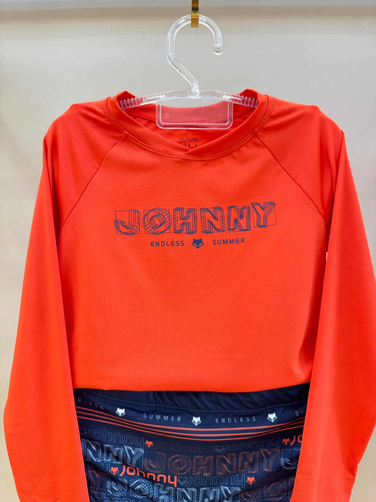 Conjunto Infantil Blusa Manga Longa Summer e Sunga Est. LJ - Little Johnny