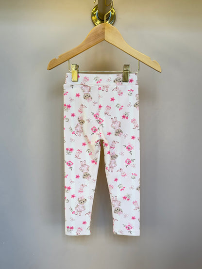 Legging Infantil Flores & Ursinhas - Pituchinhus
