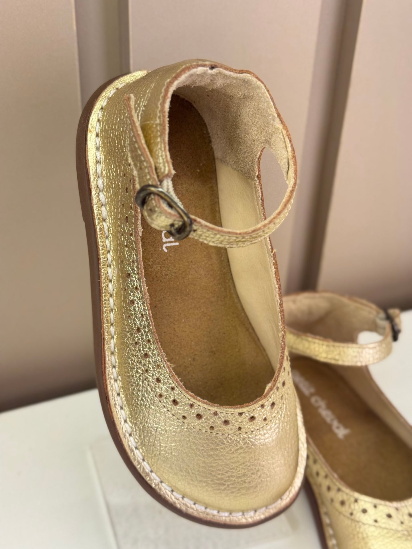 Sapato Infantil Patinete Doré - Petit Cheval
