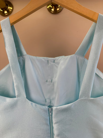 Vestido Teen Acetinado Com Laços Frontais - Vanilla Cream