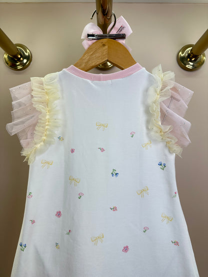 Vestido Infantil Tule Biocolor Estampa Carrossel - Petit Cherie
