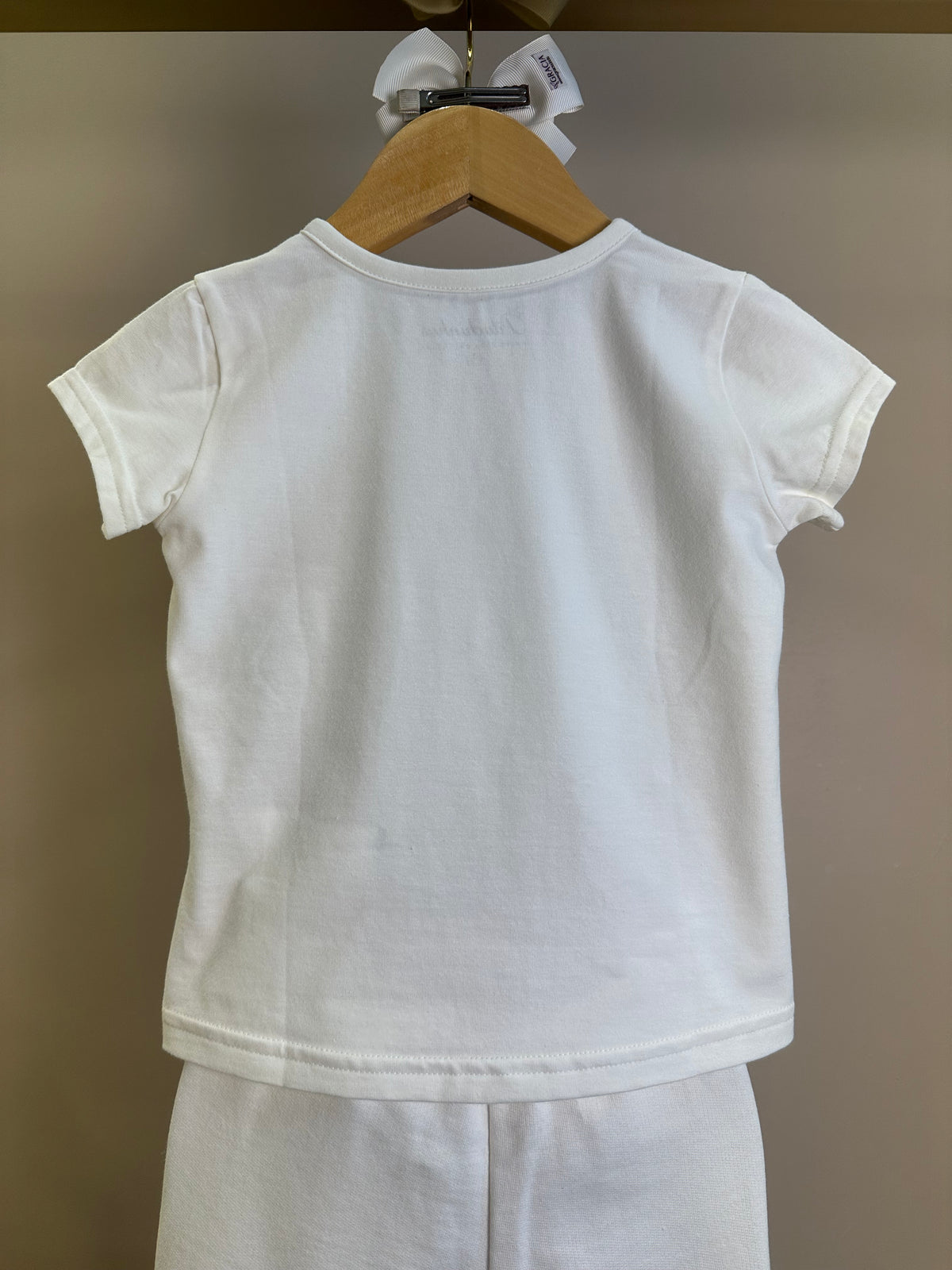 Conjunto Infantil Blusa Cotton Ursinhas Laços de Cristais e Calça Moletom Reta Ursinhas Com Laços Cristais - Pituchinhus