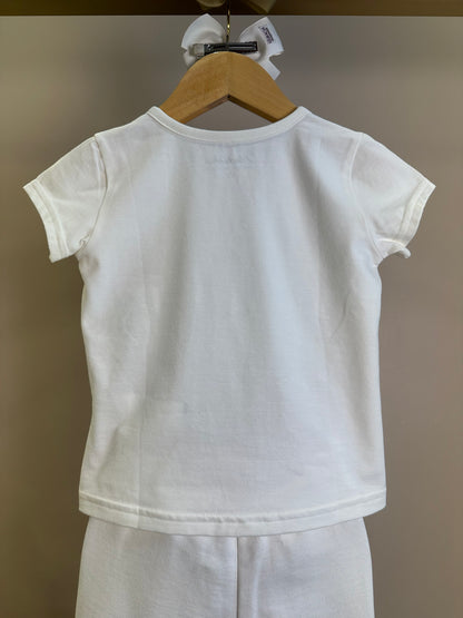 Conjunto Infantil Blusa Cotton Ursinhas Laços de Cristais e Calça Moletom Reta Ursinhas Com Laços Cristais - Pituchinhus