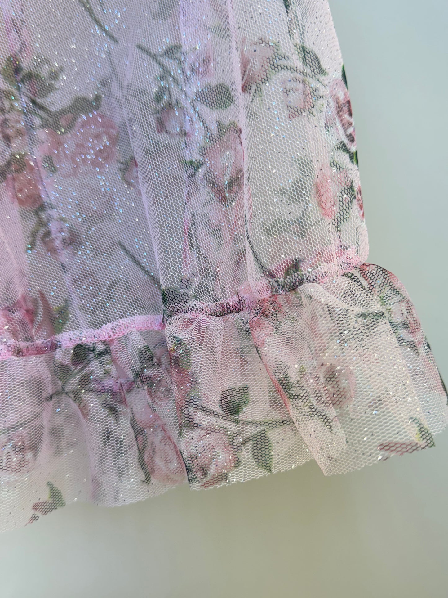 Capa Infantil Tule Glitter Rosa - Luluzinha