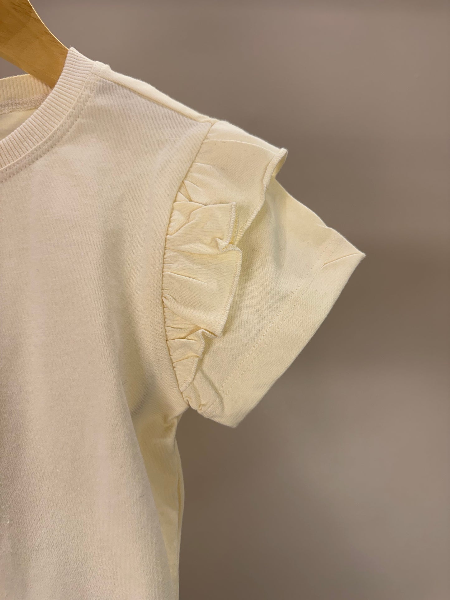 Conjunto Infantil Blusa Ursa de Lenço e Calça Jeans Wide Leg - Um Mais Um