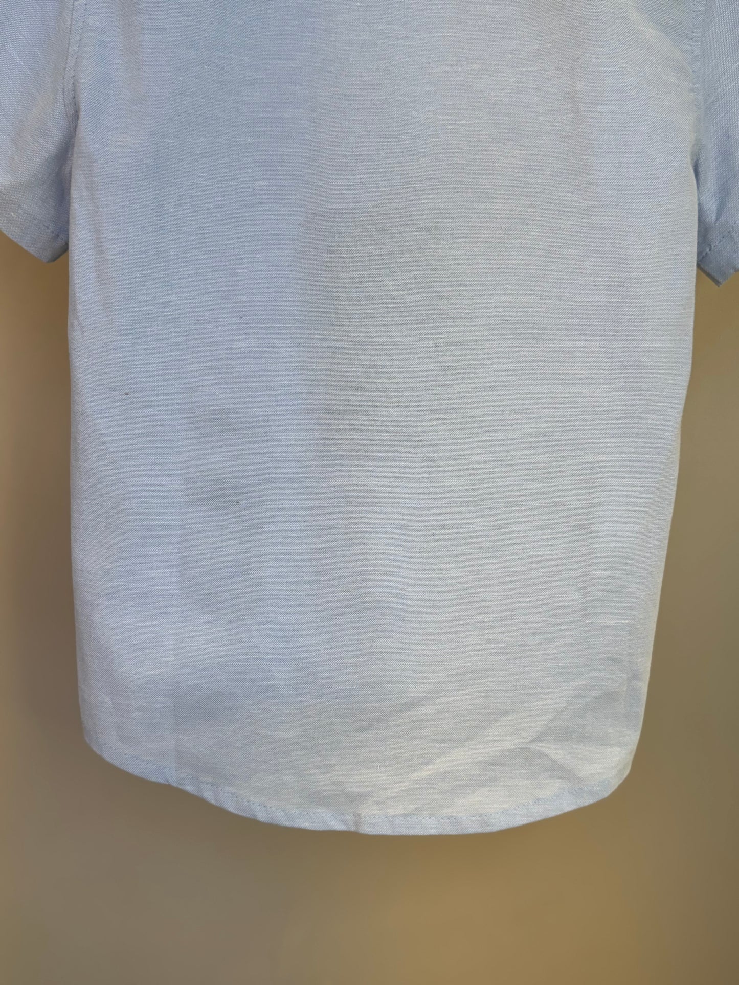 Camisa Infantil MC Oxfordine Azul - Dame