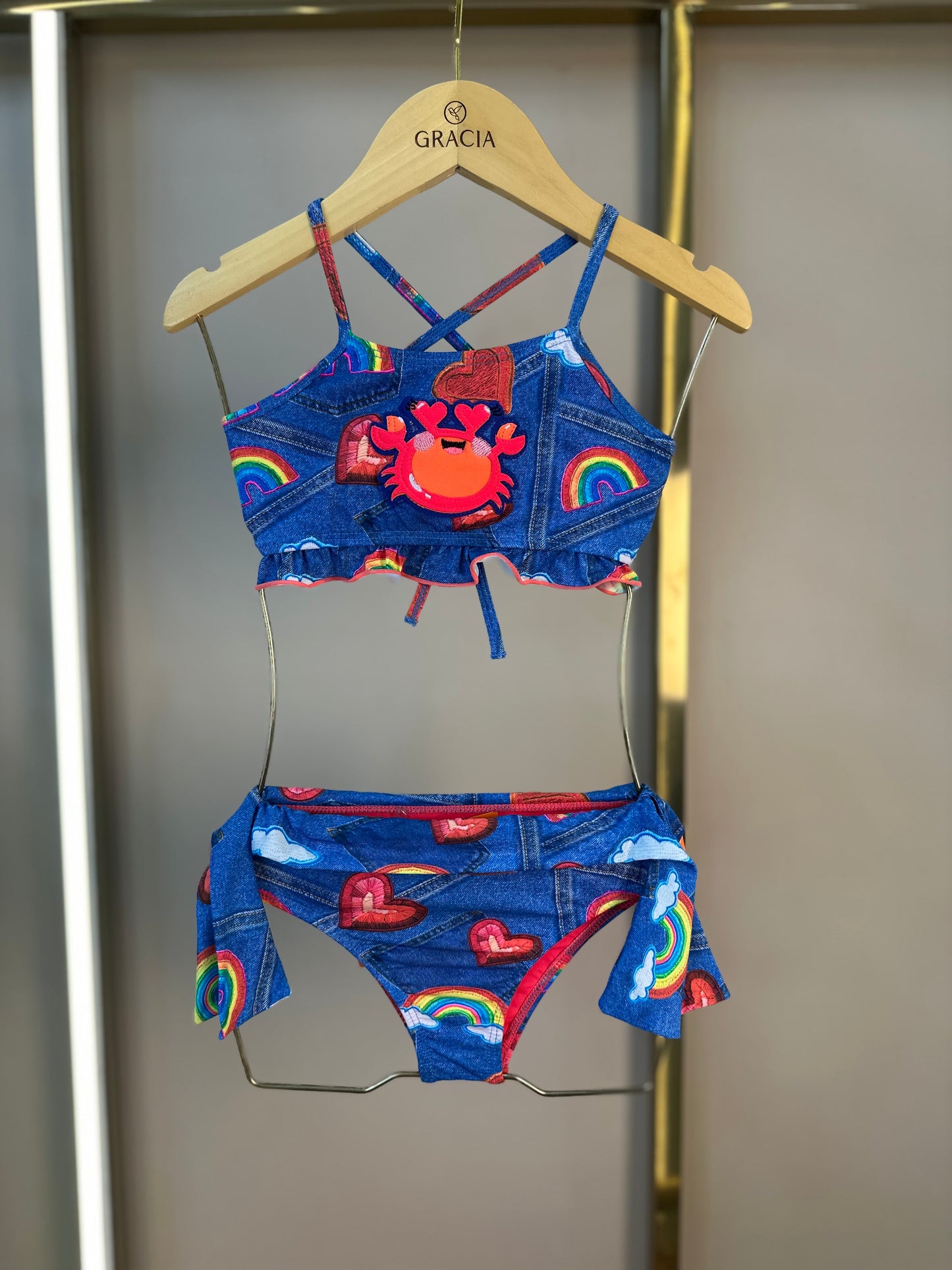 Biquíni Infantil Cropped Luana Siri Lover - Siri