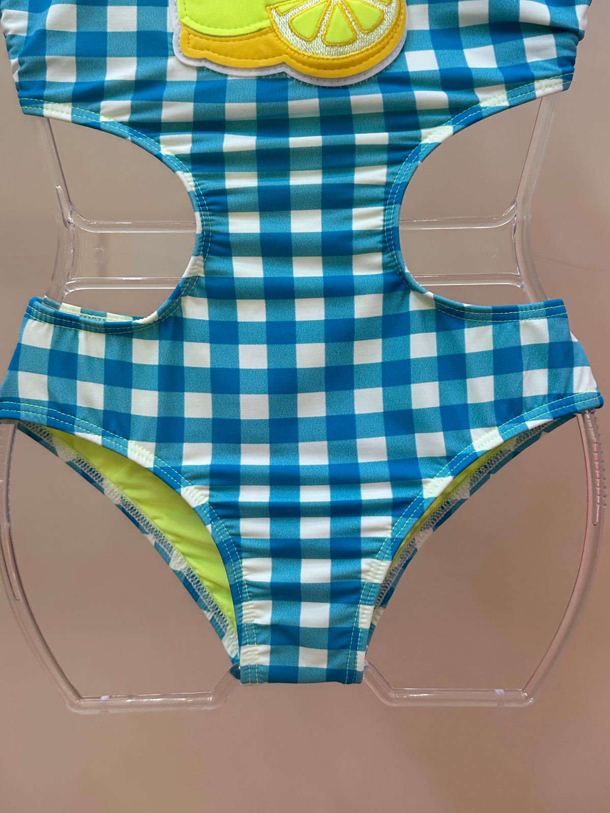 Maiô Infantil Camila Est. Vichy Limão - Siri Kids