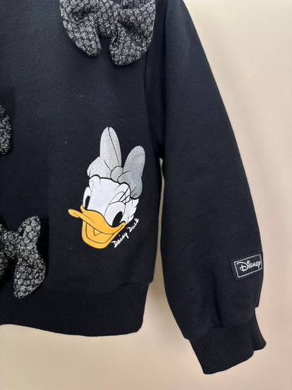 Casaco Infantil Daisy Com Laços Preto - Momi